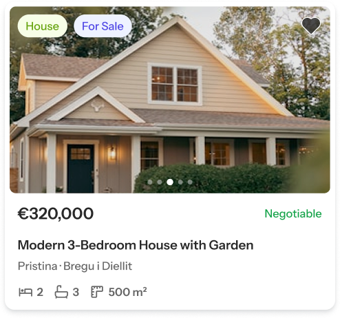 Property listing card